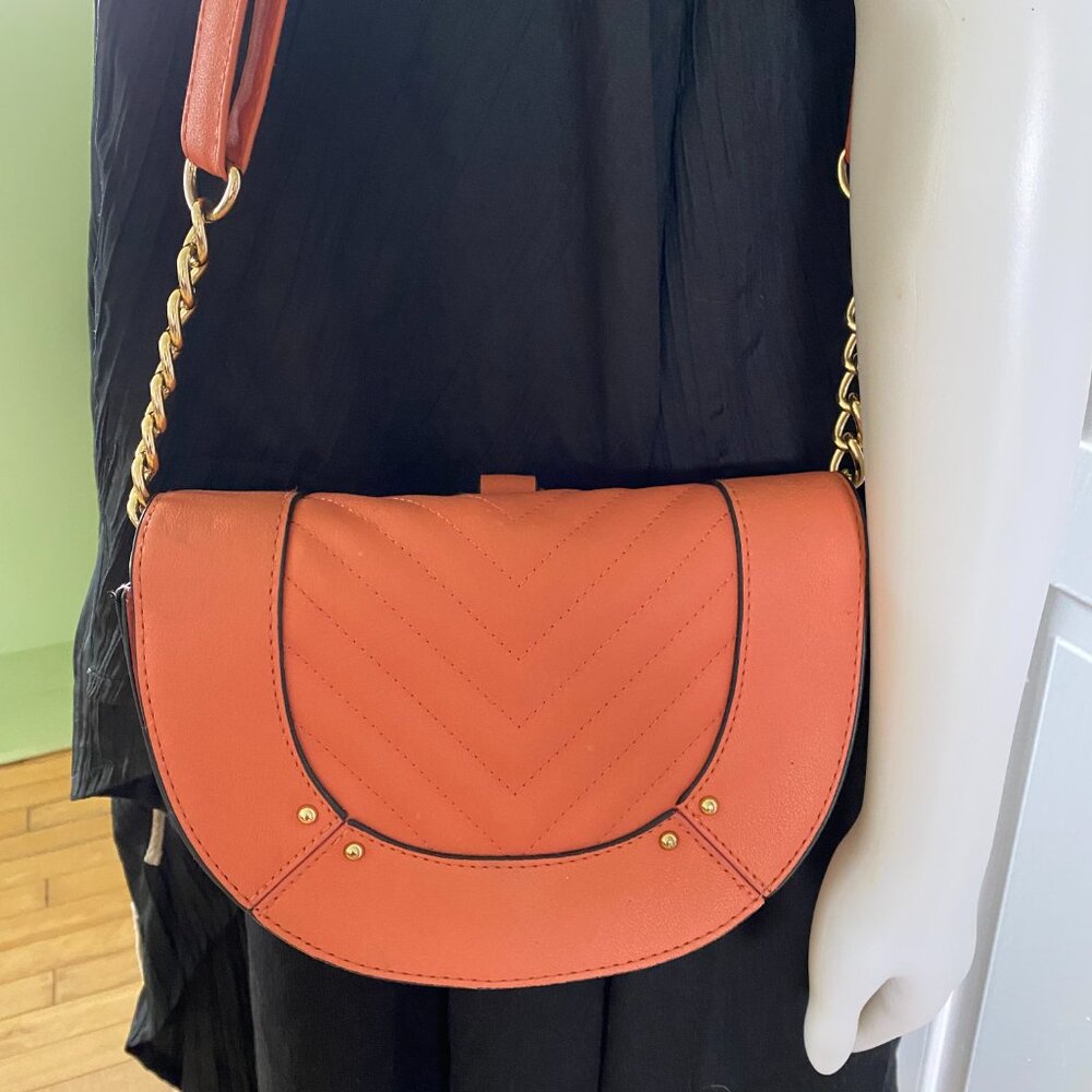 Women's Stylish Salmon Color Shoulder Strap / Hand Held Purse